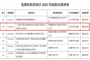 科技項目“工業(yè)蒸汽輪機通流結構技改提效節(jié)能技術的研發(fā)與應用”通過蕪湖市科技局驗收